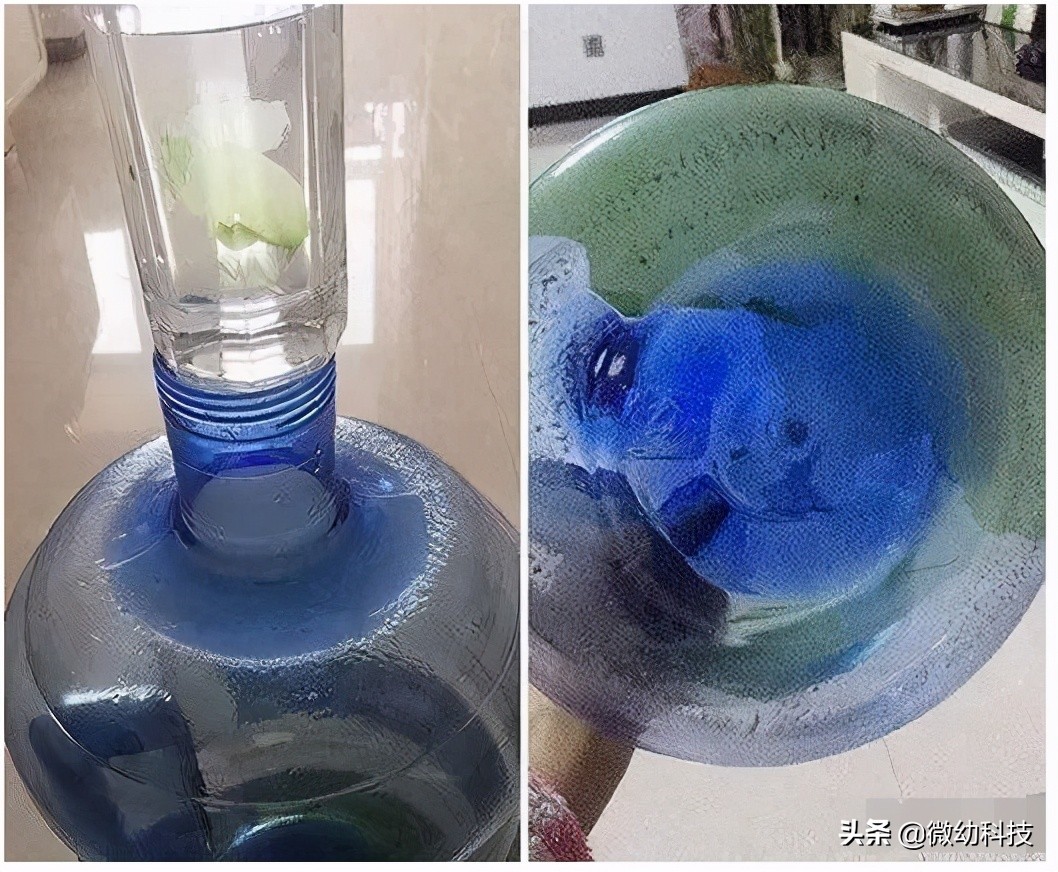 Does the water dispenser's bucket have green rust?It's better to use