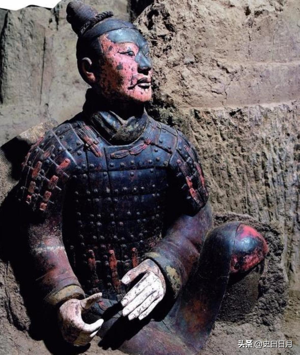 A set of photos shows the original wonderful colors of the terracotta warriors and horses. It starts to change within 15 seconds after dug out. What a pity - iNEWS