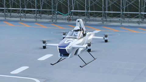 日本一人座的“飞行汽车”SkyDrive，试飞成功