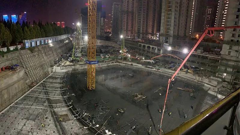 山东沿海"第一高"完成1.5万方混凝土浇筑