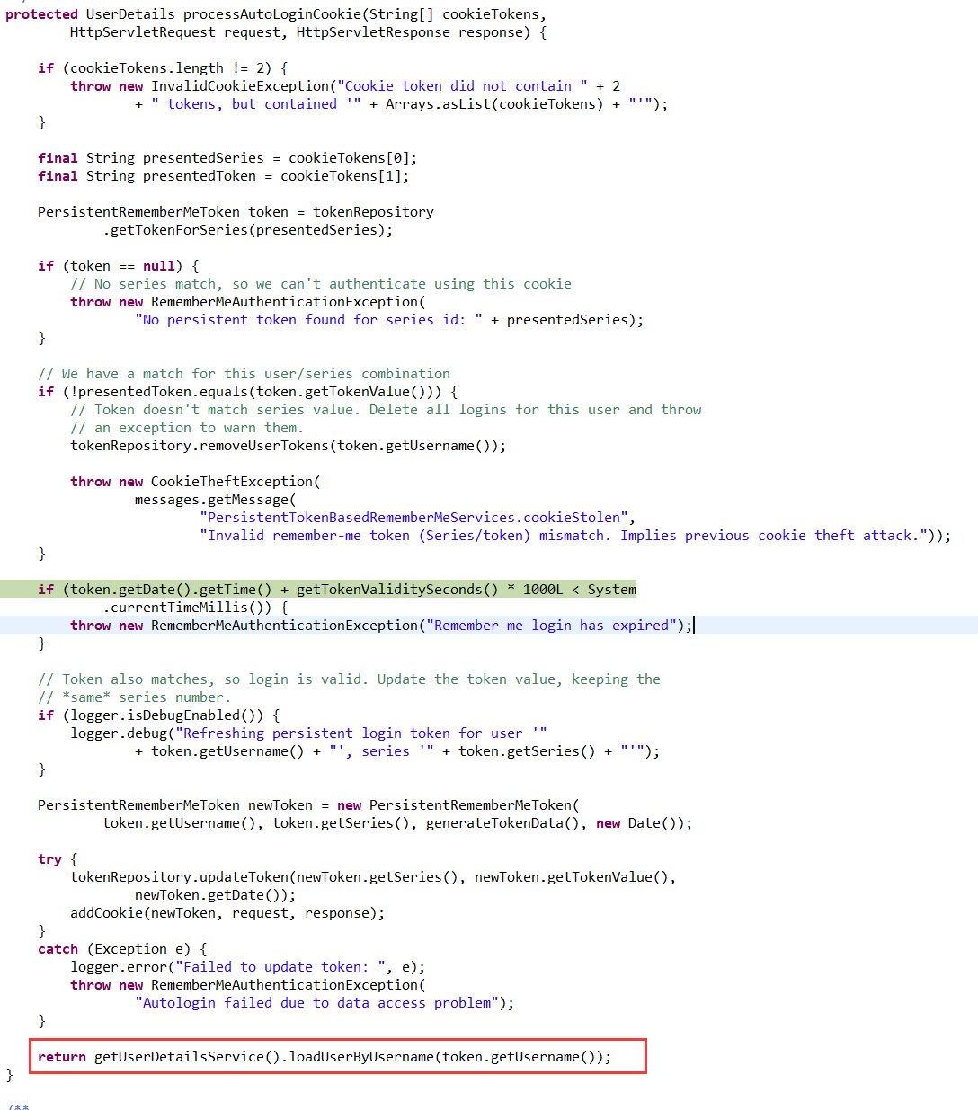 Spring Security记住我功能实现及源码分析