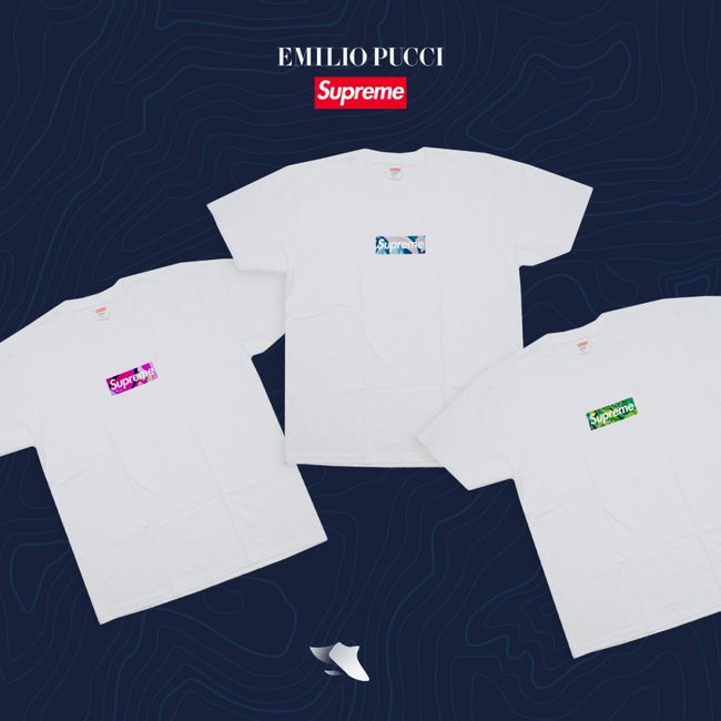 Supreme price box logo T-shirt confirmed!Pucci collaboration 