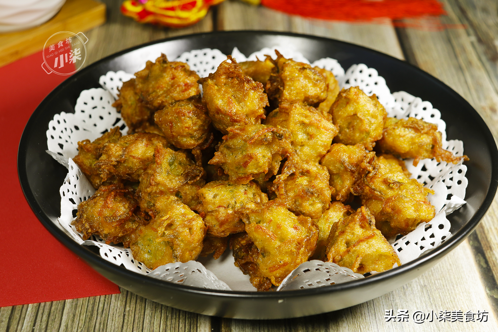 炸蘿蔔丸子不加一滴水，老式做法，丸子外酥裡軟，放10天也不硬