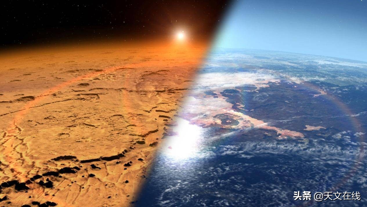 为什么火星的日落与地球的日落不同？
