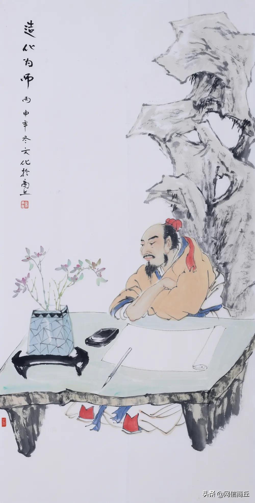 商丘市迎新春书画作品展在行政中心展出