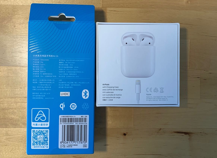 399元的穷光蛋版airpods2~小米手机Air2s比照iPhoneAirpods2