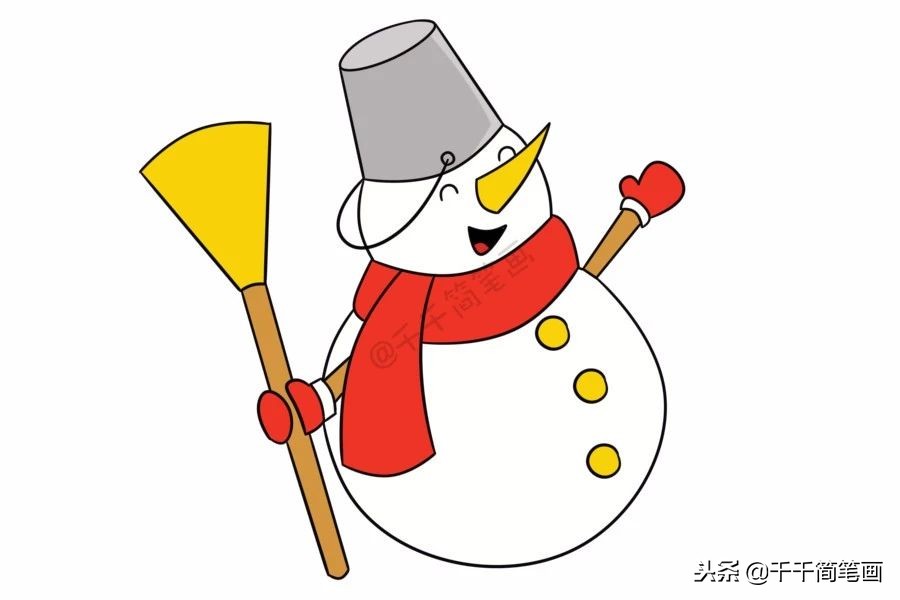 雪人简笔画视频图文教程