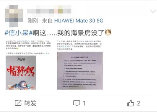 中国锦鲤女孩信小呆致歉事件激起一阵网浪，微博曝光超级主播KING被关闭
