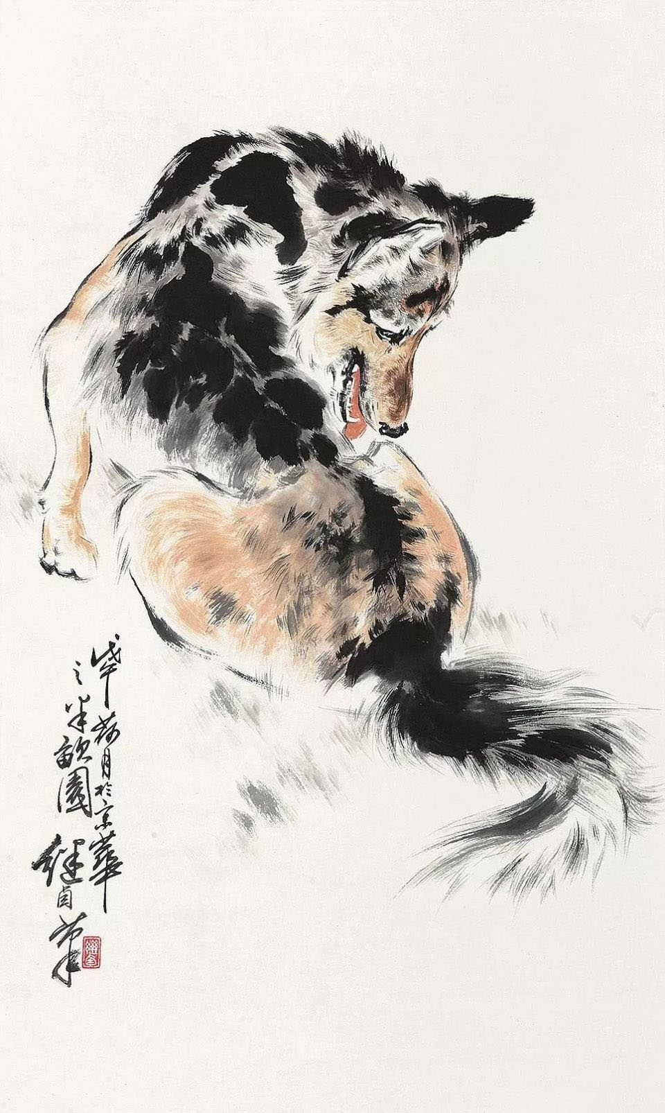 刘继卣画狗，拟人化的写实画法