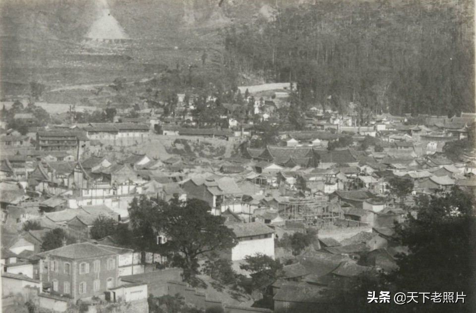 1928年 云南红河地区热闹繁华场景老照片