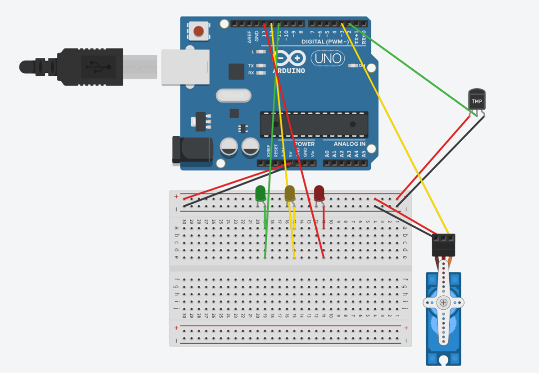 多语言实现Arduino“高温监控仪”