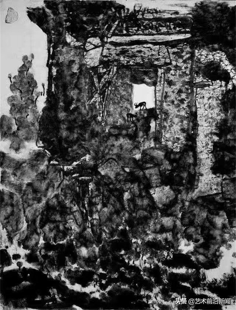“石头娃”的水墨丹心——著名画家王小信创“水重乱柴皴”画法，彰显笔墨的力量