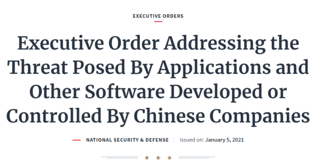 特朗普签行政令禁用8款中国APP：支付宝、微信、QQ在列