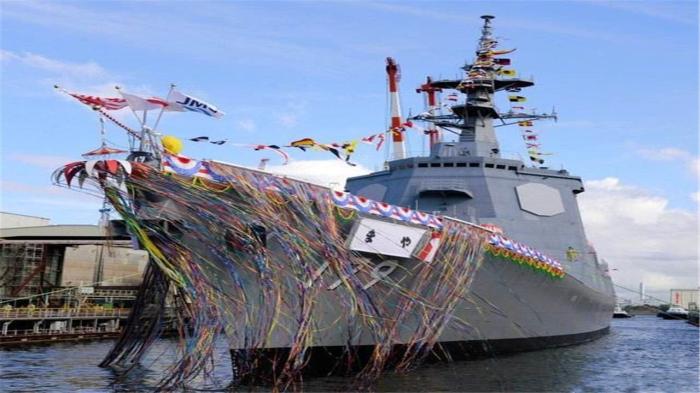 中国055对手来了！日本万吨大驱“摩耶”号服役