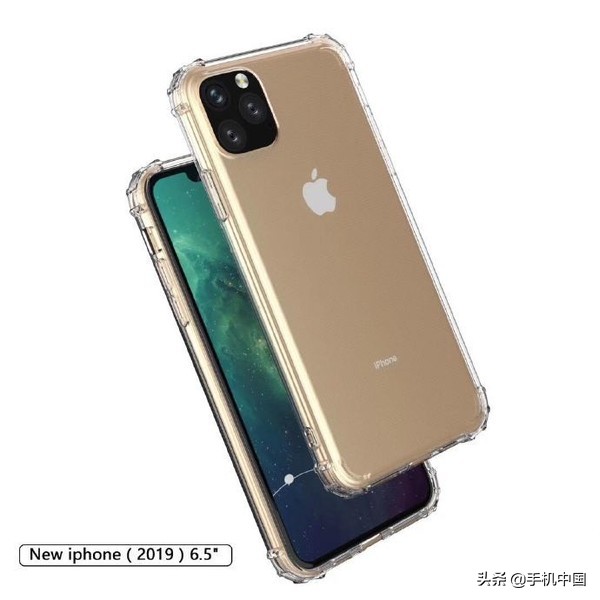 2019款新iPhone宣图曝出 6.5英寸屏 后置摄像头三监控摄像头