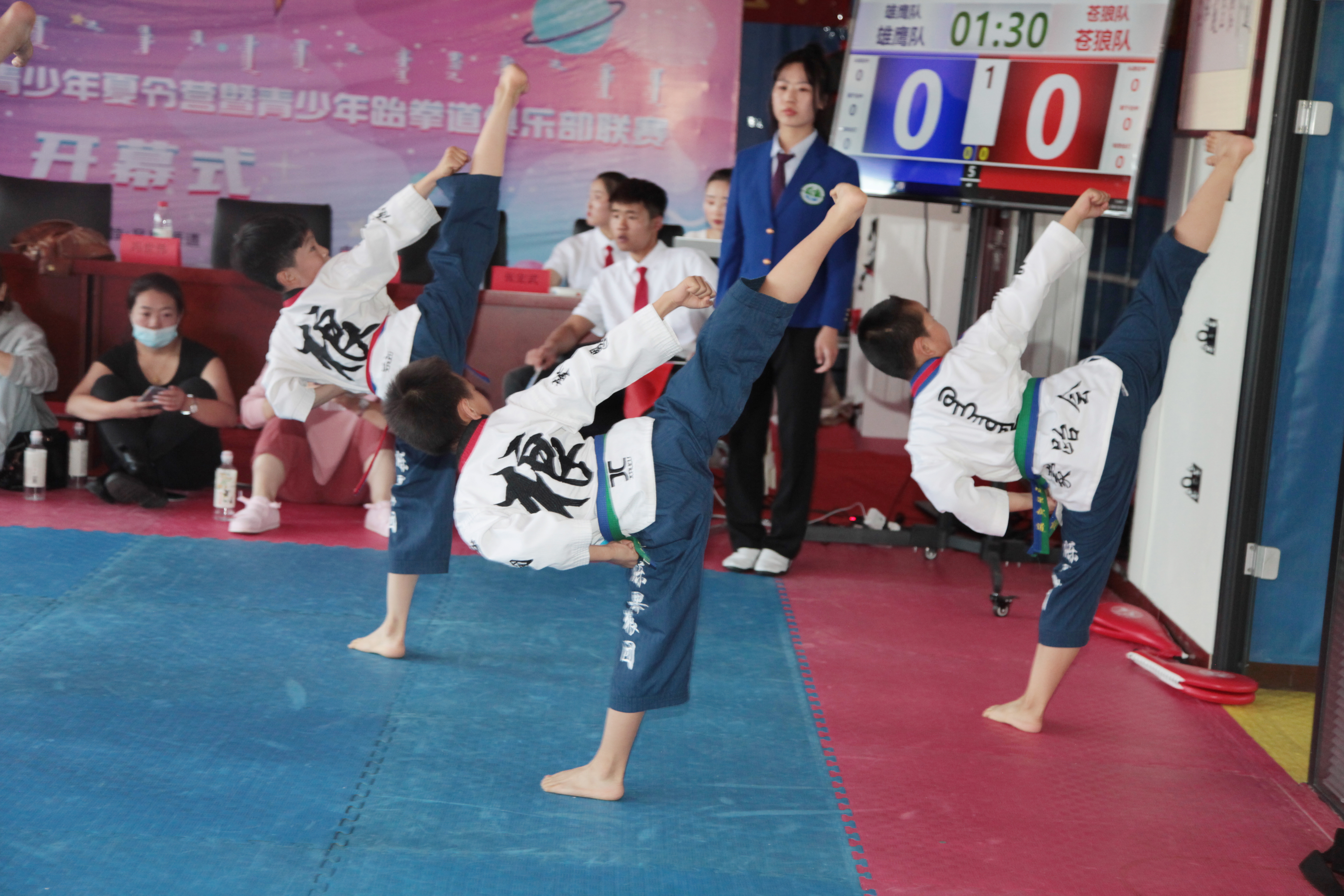 跆拳道|第二届内蒙古青少年体育夏令营暨跆拳道俱乐部联赛开赛 场面扣人心弦