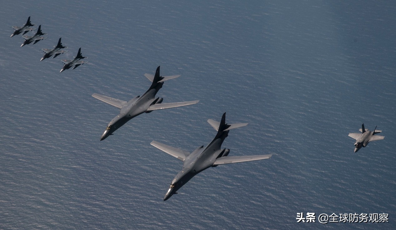 美B1B核轰重出江湖，部署关岛多次威慑巡航，剖