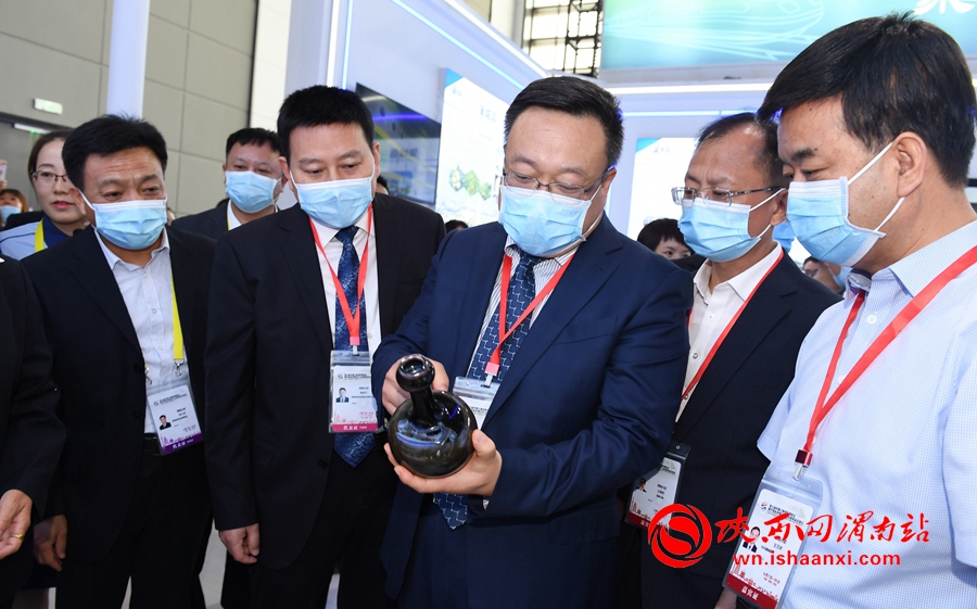 渭南市委书记、市长王琳在丝博会视察澄城展区时要求：保护“黑珍珠”扩大市场化（组图）