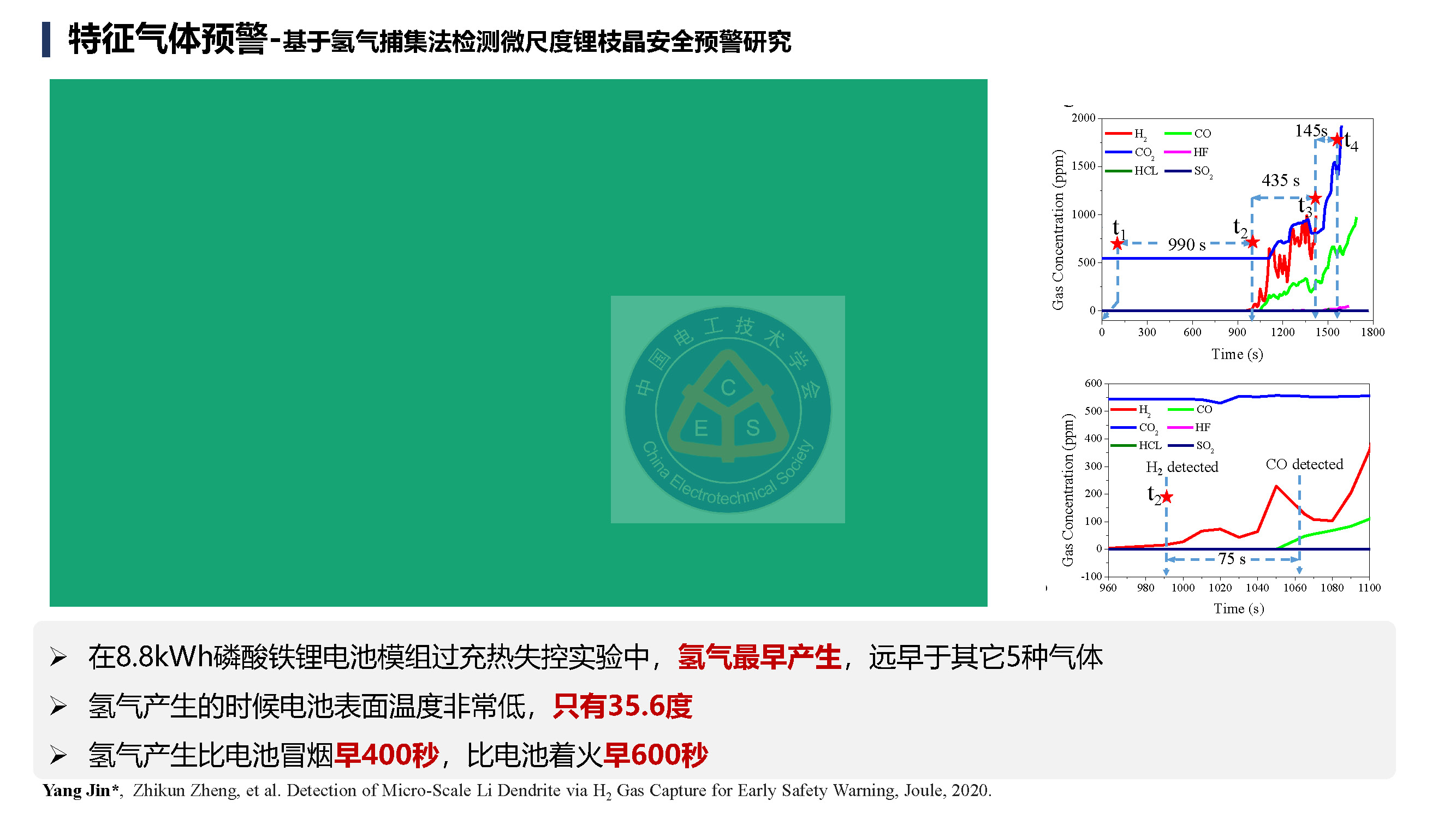 郑州大学金阳教授学术报告：锂电池储能电站的早期安全预警技术