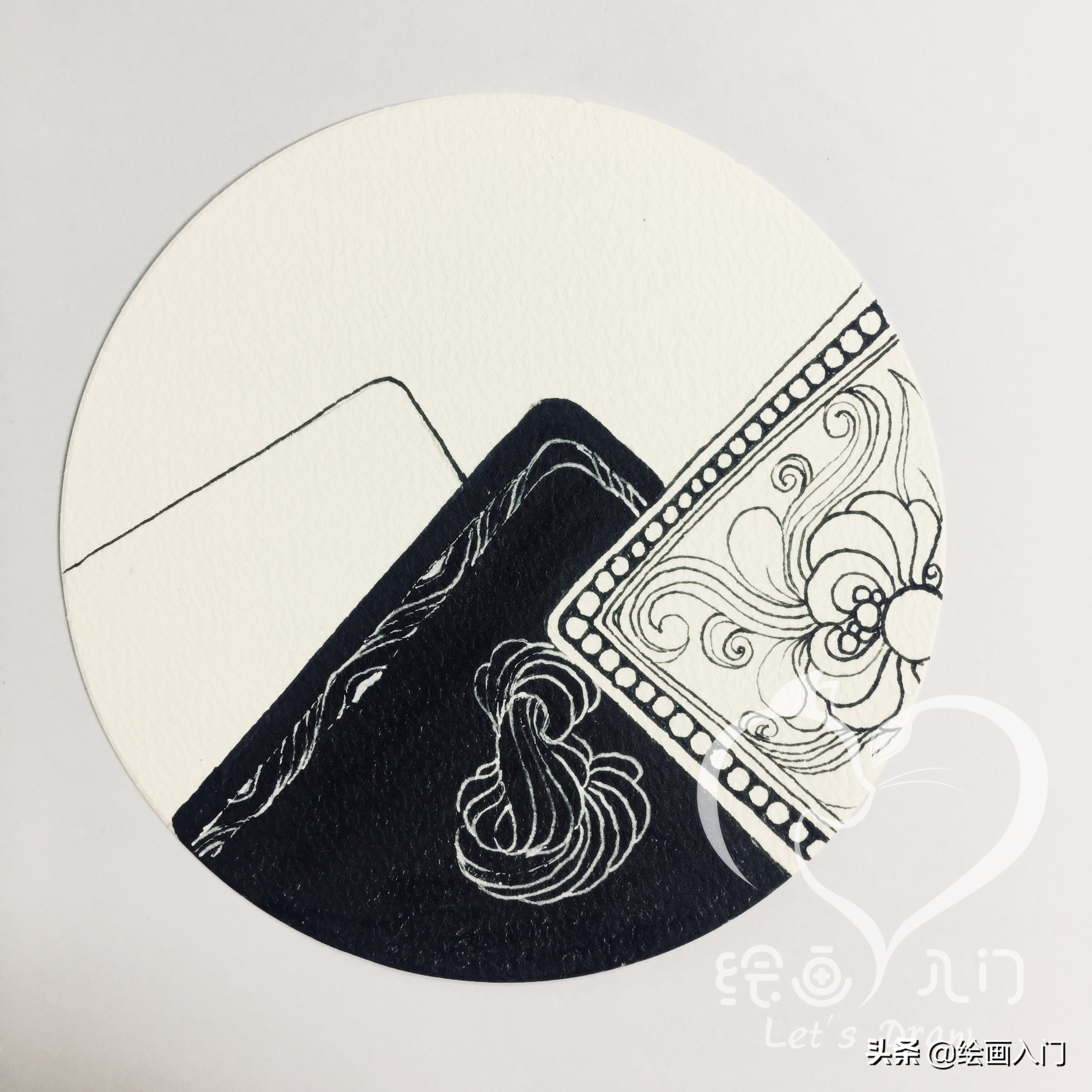 分解步骤│万物皆可画，禅绕画有无数种玩法等待你去探索