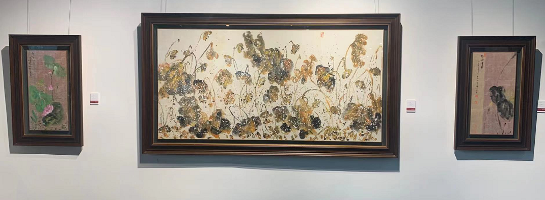 「万象圆成」叶向礼百幅荷花献礼中国共产党成立100周年画展开幕