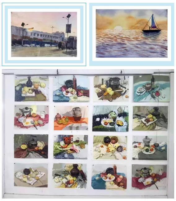 描绘多彩青春——记江西美术专修学院期末作品展