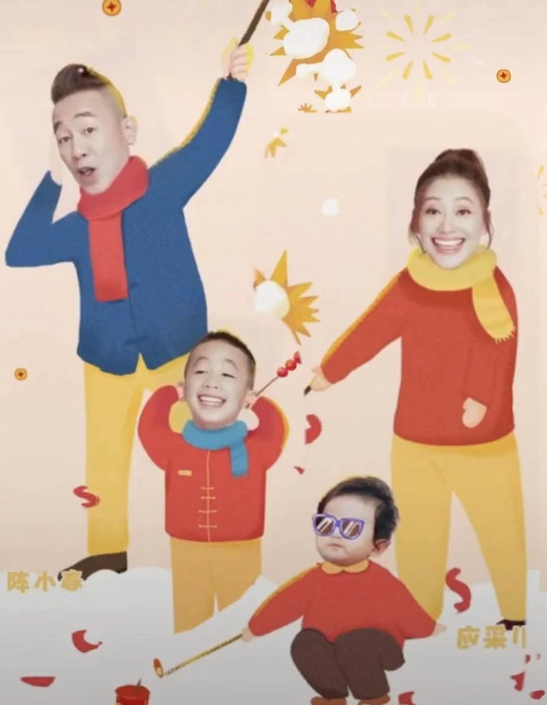 陈小春晒一岁半小儿子正面照，hoho原本像妈妈，现在变成迷你小春