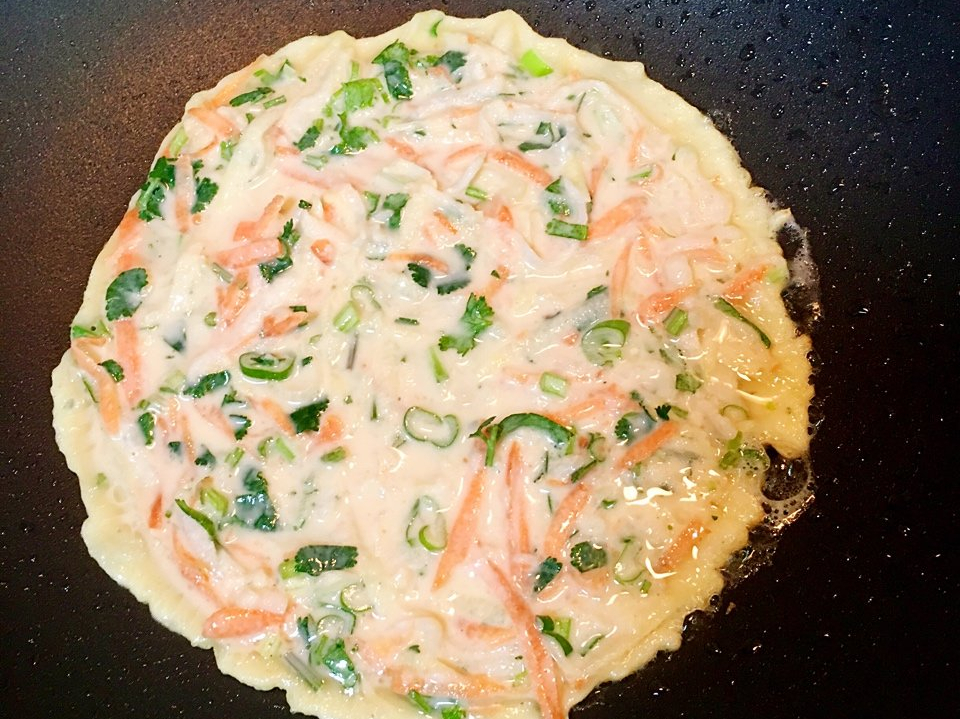 懒人版早餐饼的做法，不揉面不醒面，10分钟出锅，营养均衡更好吃