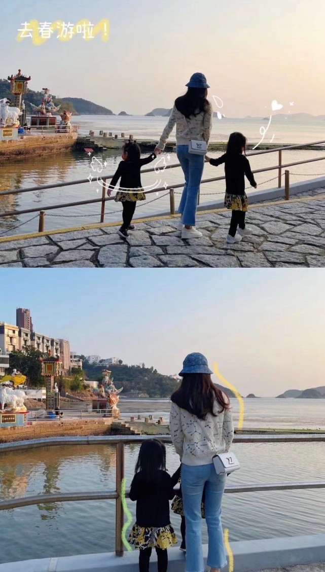 方媛深夜曬母女同框，單手抱娃媽媽力max，女兒睡前撒嬌超黏人