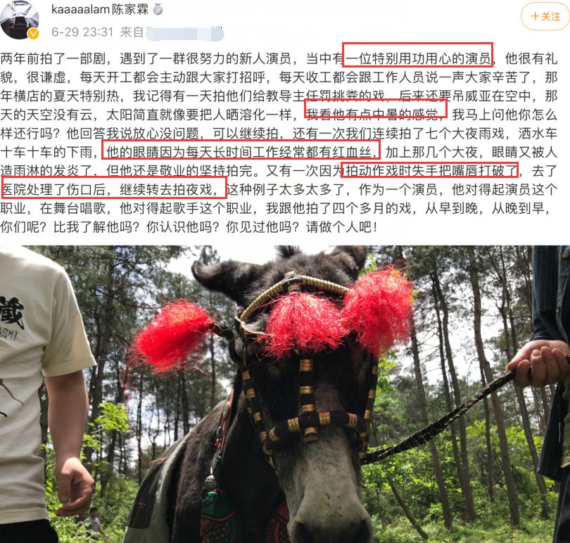 嘴唇割破坚持拍戏，《陈情令》导演力挺肖战，陈道明：它不叫敬业