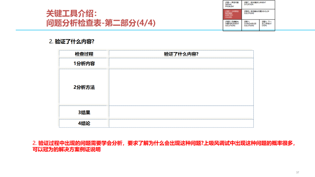 「标杆学习」质量问题分析解决七步法