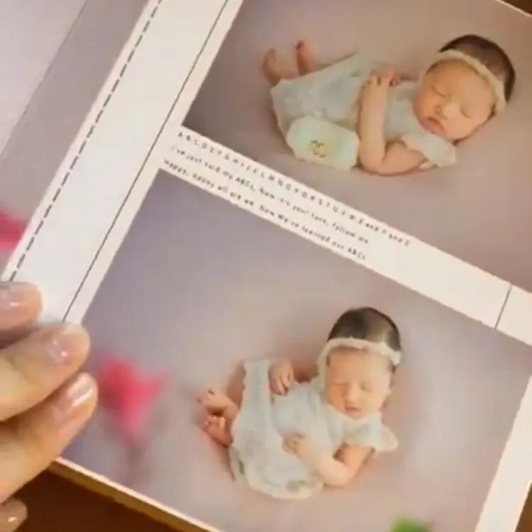 李亞男曬二胎女兒滿月寫真集，小公主清秀甜美，模樣越來越像媽媽