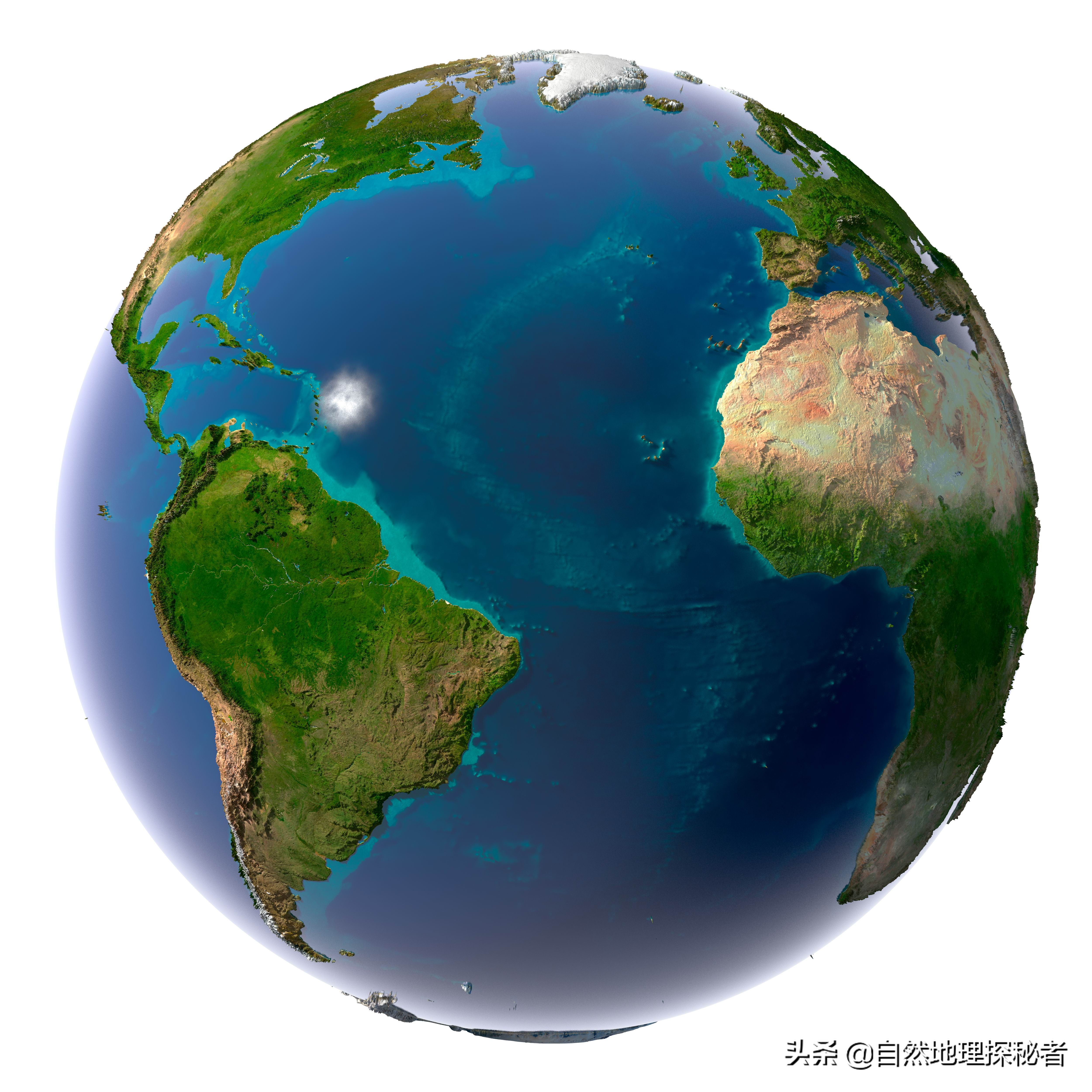 地球的角度认识全球四大洋，太平洋比你想象的还要大
