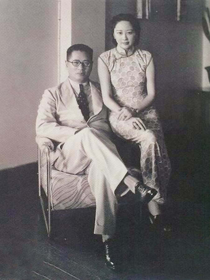 罕见名人夫妻,图2孔祥熙与第2任妻子宋霭龄,图7胡适与江冬秀