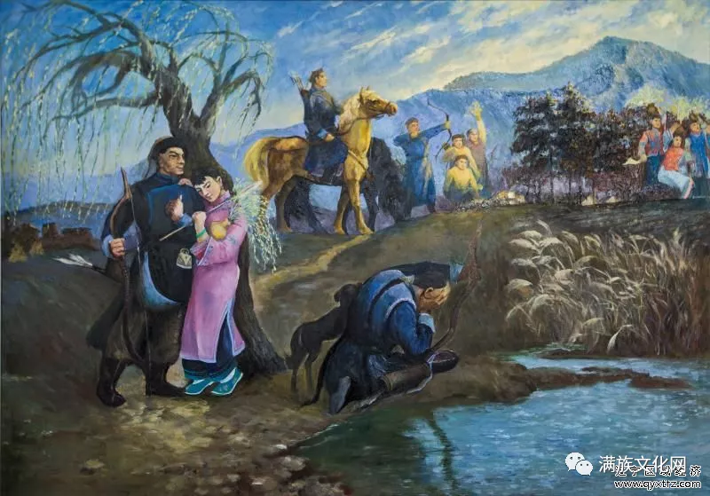 翟文慧的满族画作：满族先民十二月