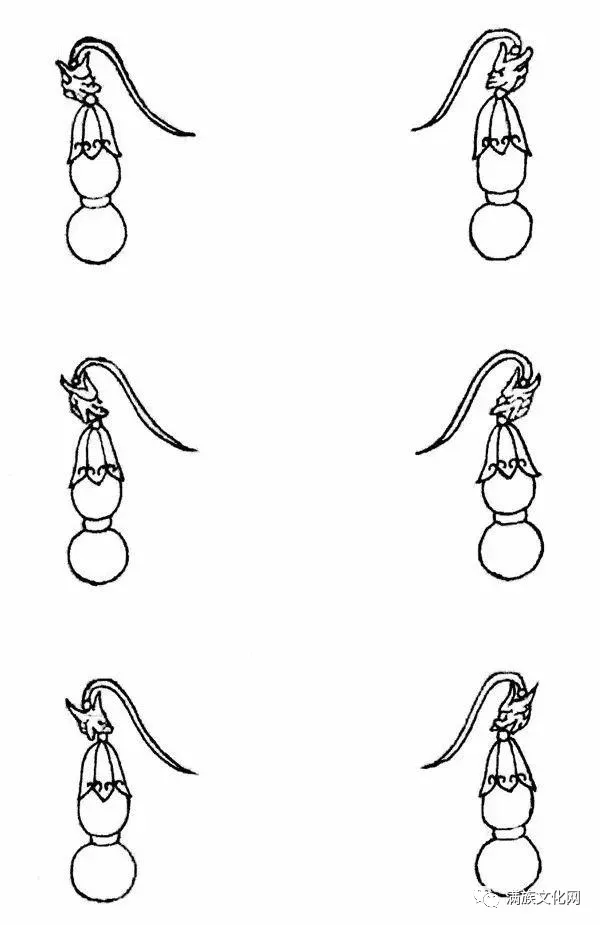 满族耳饰习俗：一耳三钳