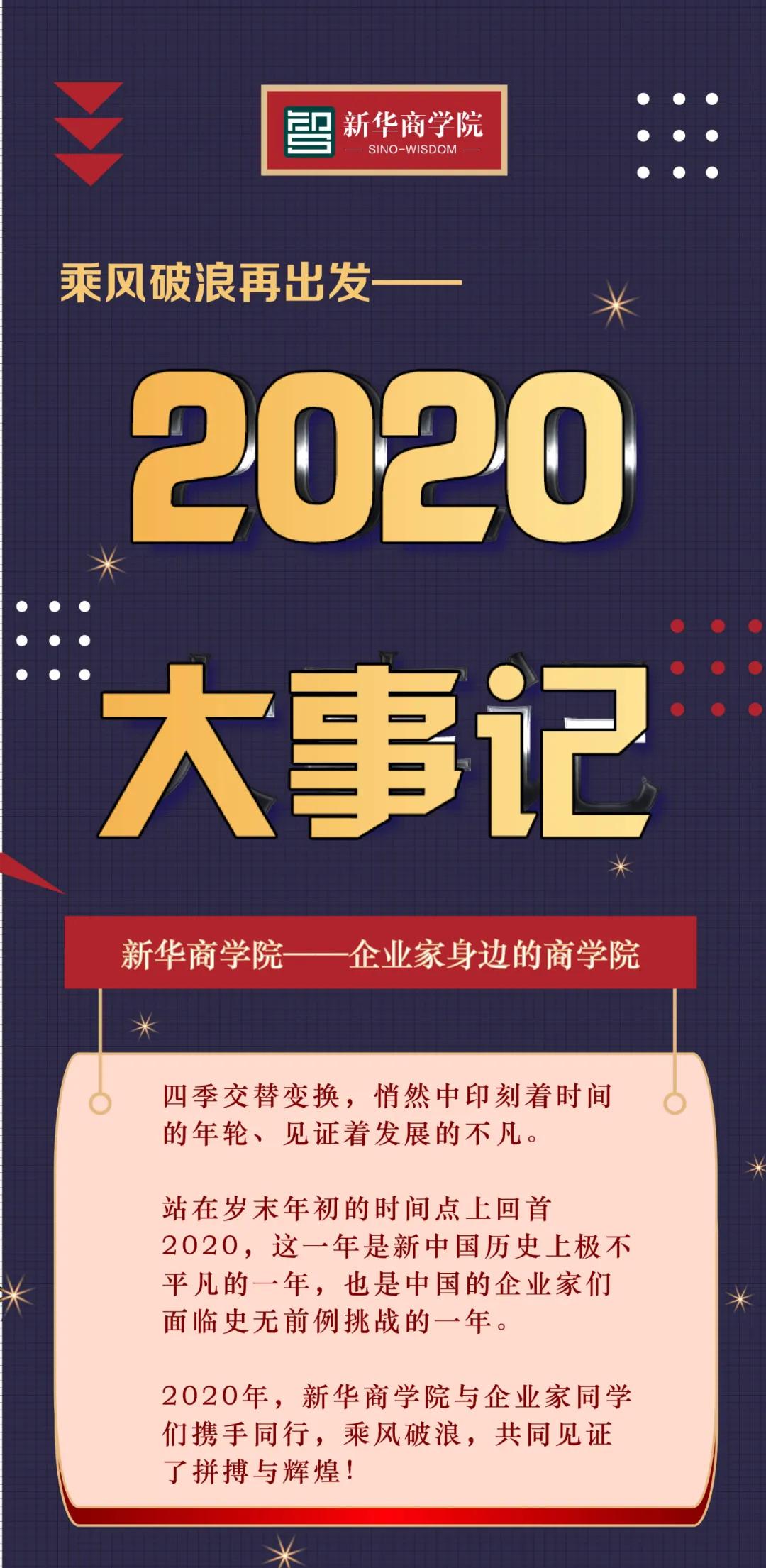 乘风破浪再出发丨新华商学院2020大事记
