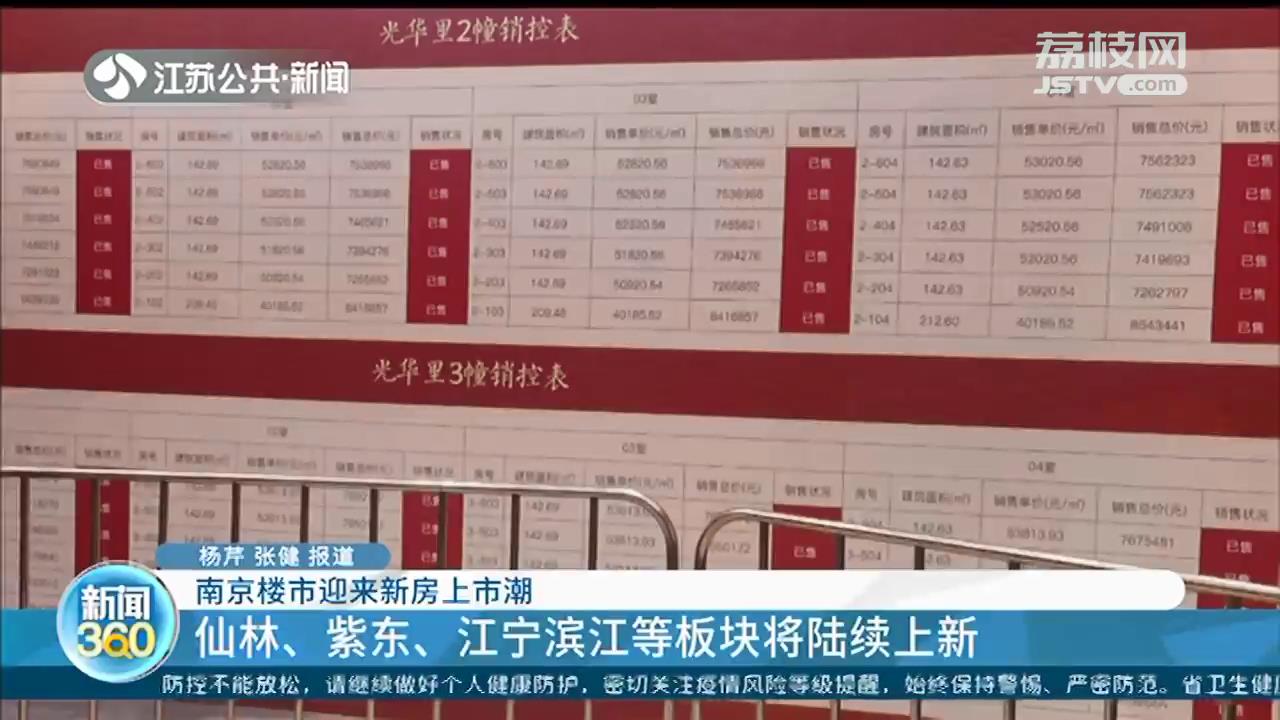 南京迎来新房上市潮 热门板块摇号中签率低