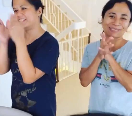 张柏芝晒视频，小儿子生父疑出现视频中，抱着小儿子笑不停