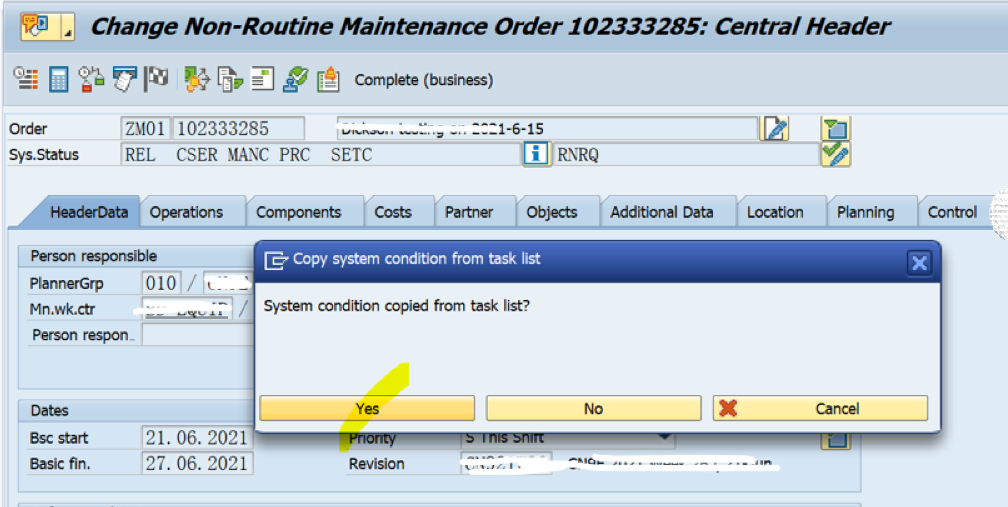 SAP PM 初級系列12 – 為維修工單關聯Task List