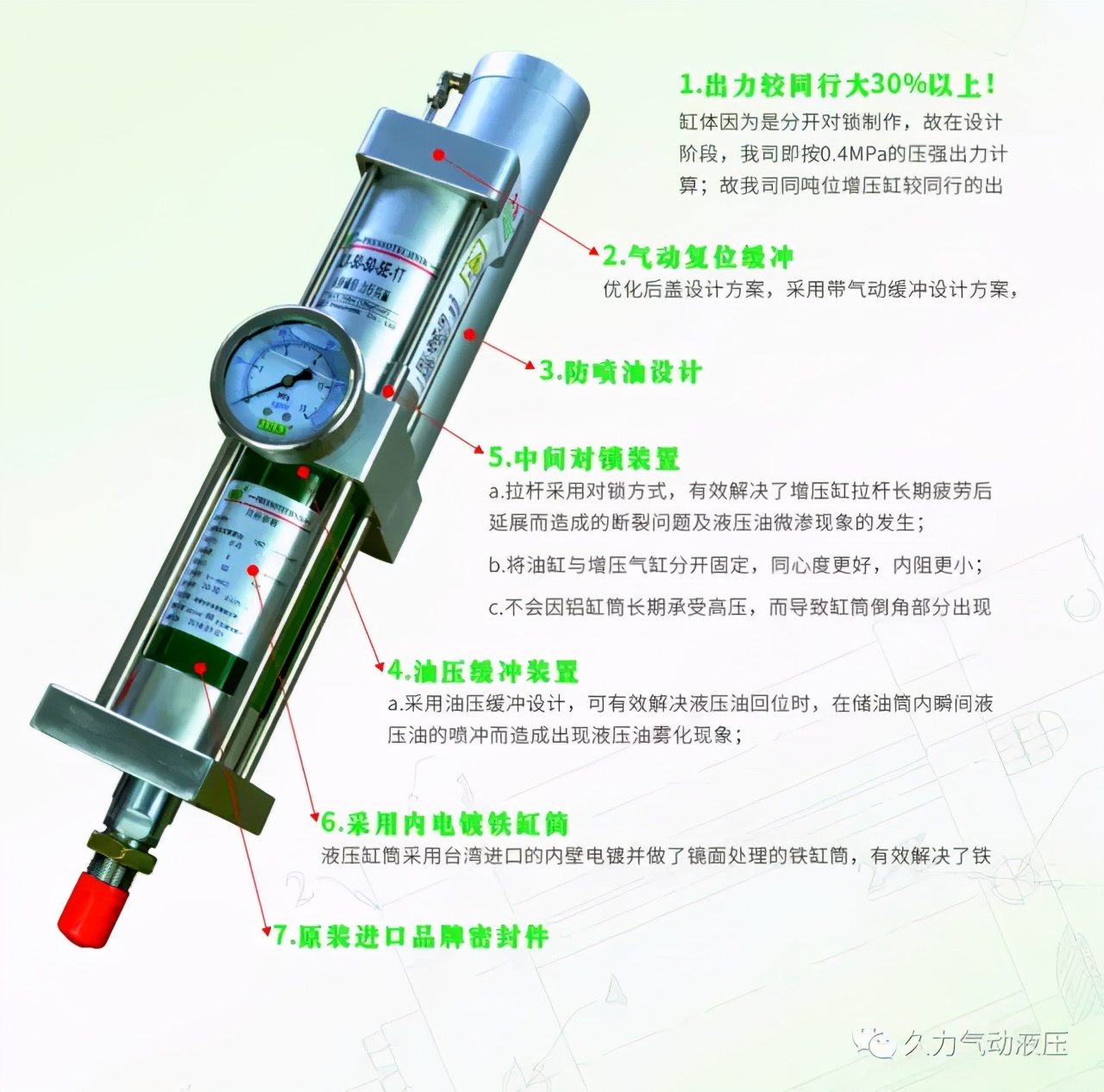 氣液增壓缸的9大特點你知道多少？