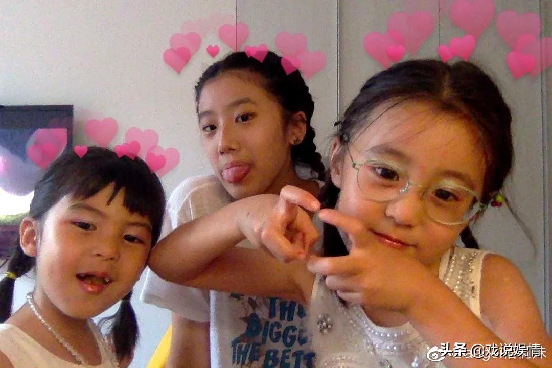 贾静雯大女儿晒三姐妹合照，心情不错疑似已走出被陌生人威胁阴影