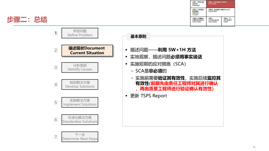 「标杆学习」质量问题分析解决七步法