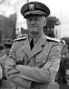 美军二战太平洋战场两位战区司令官，尼米兹和