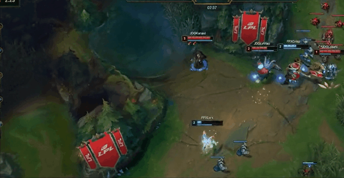 LOL: Kanavi ignites male gun Jing to show competition ground, merciless bandit is horizontal bully wild area