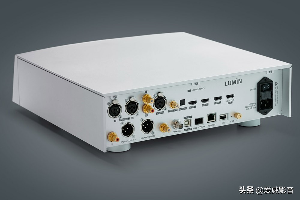 Equipped with Leedh Processing audio control Lumin P1 streaming player iNEWS