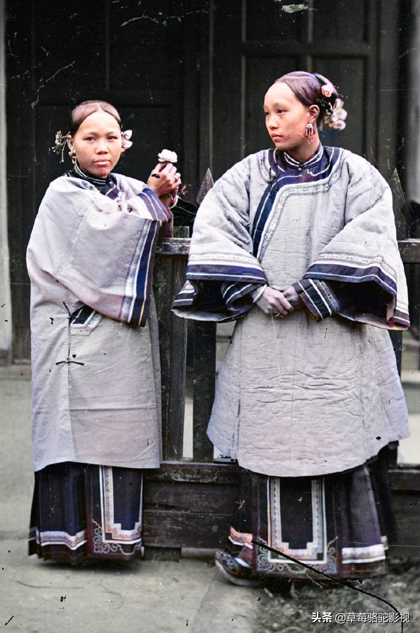 1889年清朝汉族女子最流行的发型，原来女人过年烫头是有传统的