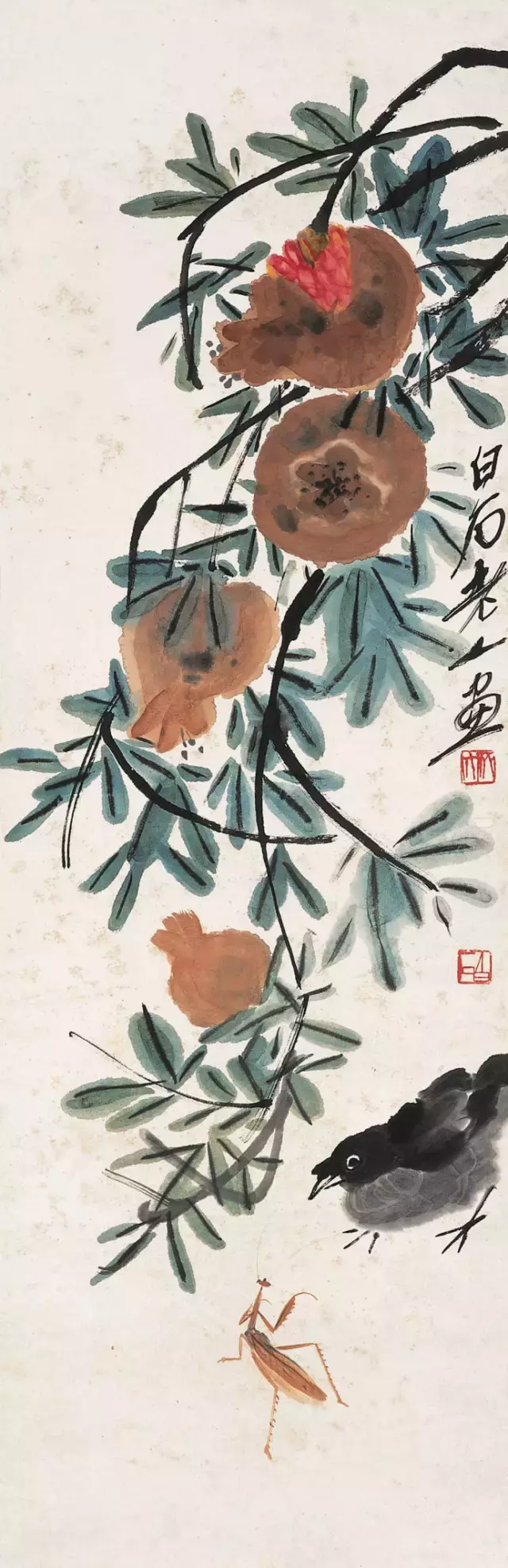 水墨淋漓，力健有锋，近现代绘画大师齐白石作品赏析