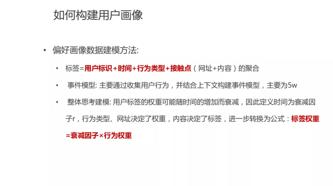 用戶畫像技術及方法論