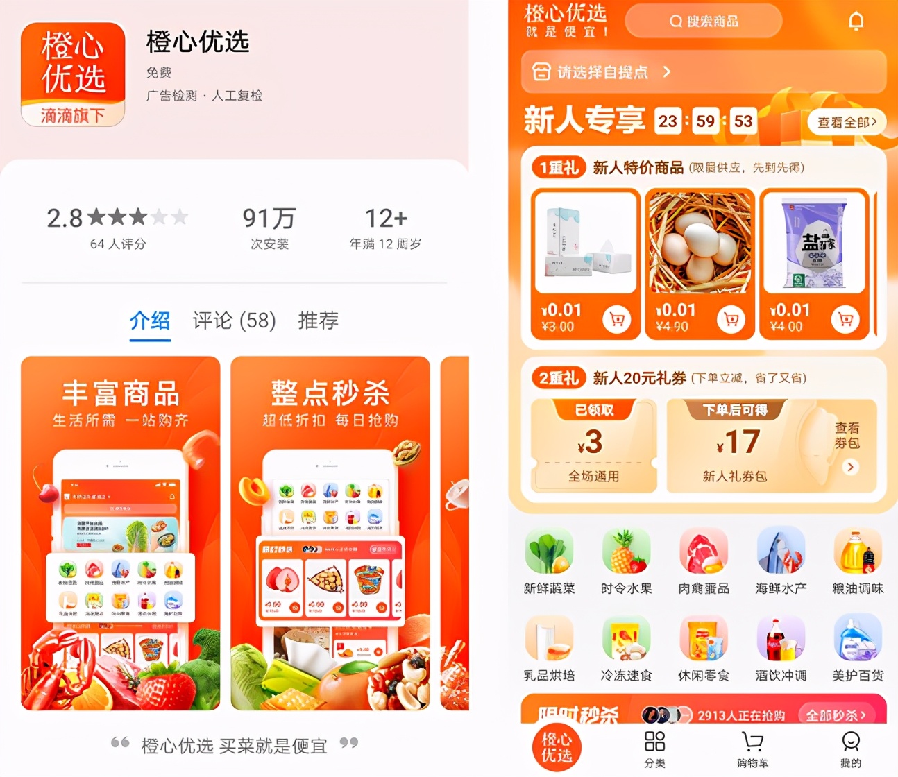 美团、多多、苏小团、橙心四大新晋“买菜天王”的补贴大战开启